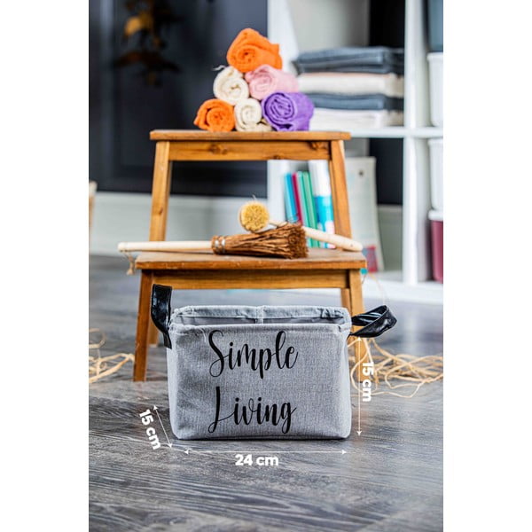Coș de depozitare de depozitare din material textil – Mioli Decor-image-2