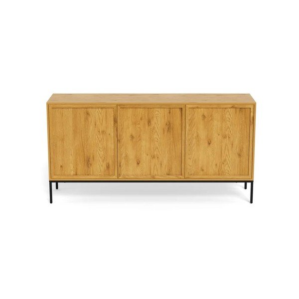 Comodă în culoare naturală cu aspect de lemn de stejar 158x80x40 cm Palmdale – Actona-image-3