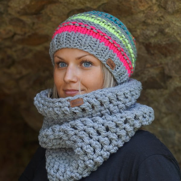 Căciulă tricotată manual DOKE Lu-image-1