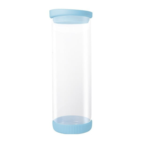 Recipient din sticlă JOCCA Container, 1,78 l, capac albastru