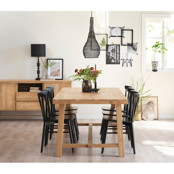 Masă de dining din stejar lustruit Rowico Brooklyn, 220 x 95 cm-image-2