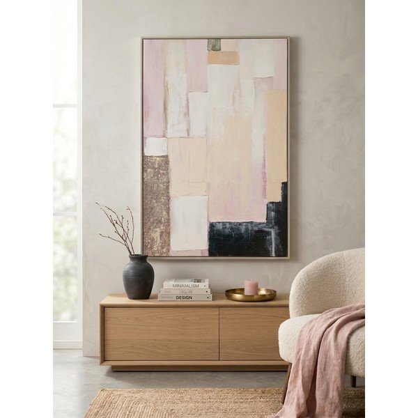 Tablou cu ramă/pe pânză imprimat/cu elemente pictate manual 80x120 cm Meldert – Yes Everyday-image-1