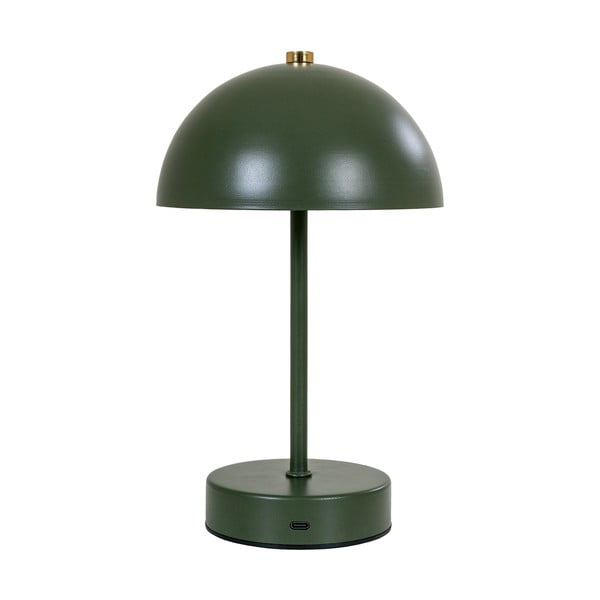 Veioză verde-închis LED cu abajur din metal (înălțime 25 cm) Holt – House Nordic