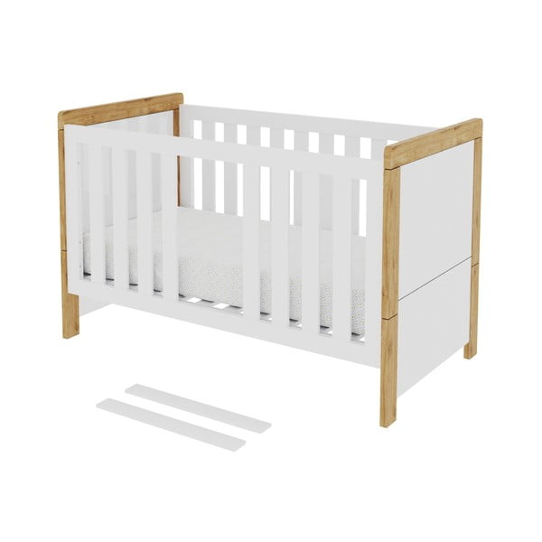 Pătuț variabil Pinio Oakie, 70 x 140 cm, alb-image-2