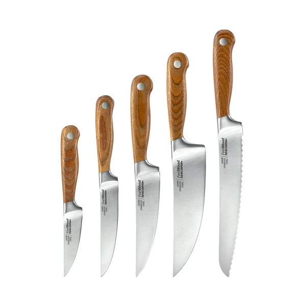 Set de cuțite cu suport 5 buc. Feelwood – Tescoma-image-3