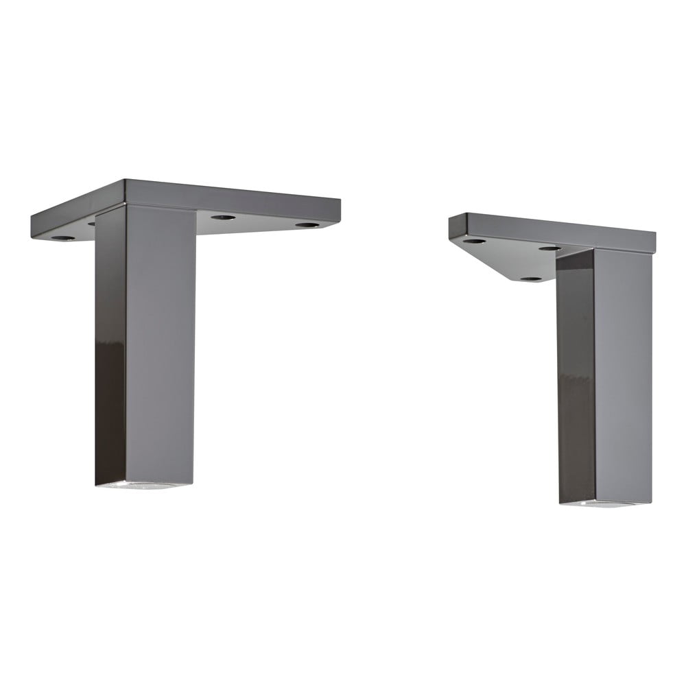 Picioare de mobilier din plastic gri 2 buc - Pelipal