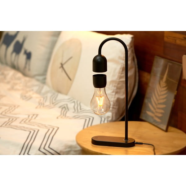 Veioză neagră (înălțime 36,5 cm) Evaro – Gingko-image-1