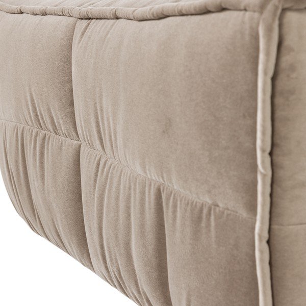 Taburet taupe cu tapițerie din catifea Cluster – vtwonen-image-3