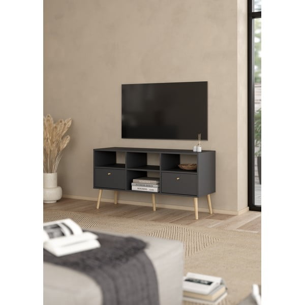 Comodă TV gri antracit 117x61 cm Bodo – Tvilum-image-1