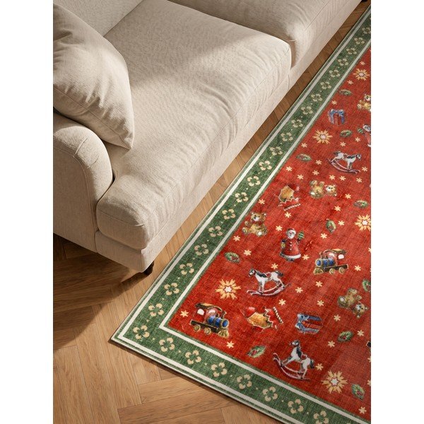 Covor roșu/verde 160x230 cm  cu model de Crăciun Toy's Delight Nostalgic Noel Red Green – Villeroy&Boch-image-2