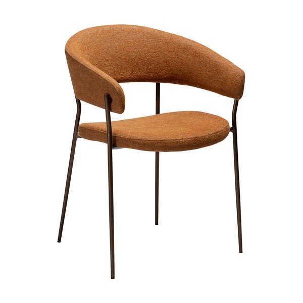 Scaun de dining portocaliu cu cotiere Reboot – DAN-FORM Denmark