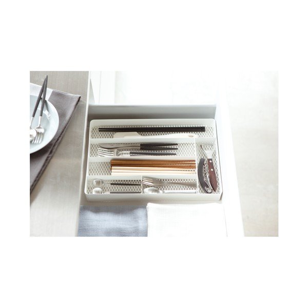 Suport tacâmuri Yamazaki Tower Cutlery, alb-image-1