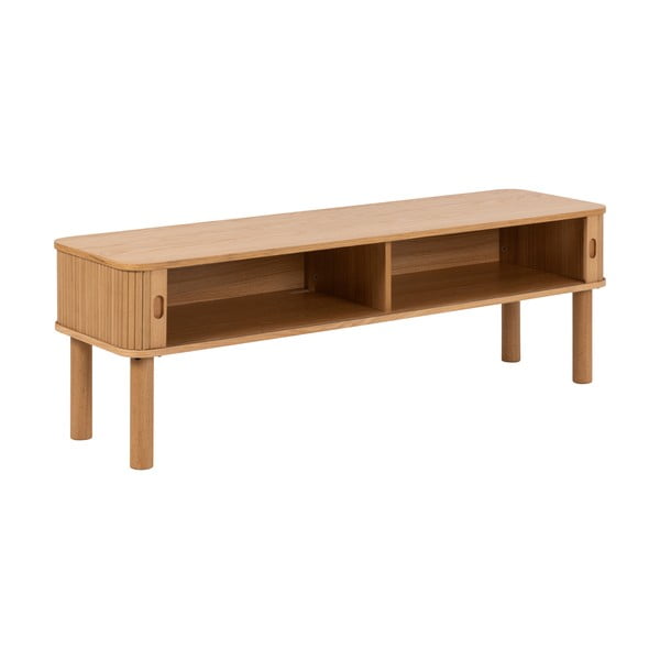 Comodă TV în culoare naturală cu aspect de lemn de stejar 140x45 cm Langley – Actona-image-3