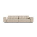 Canapea crem cu tapițerie din catifea 252 cm Chicago – Cosmopolitan Design