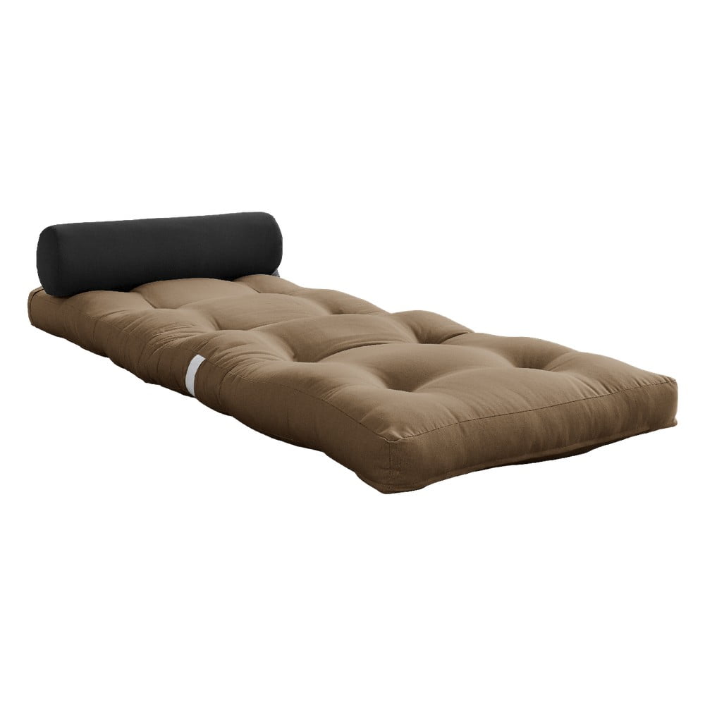 Saltea futon gri/maro 70x200 cm Wrap Mocca/Dark Grey – Karup Design