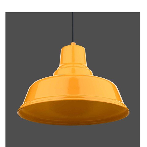 Lustră galben ocru din metal ø 32 cm Pawn – Squid Lighting-image-2