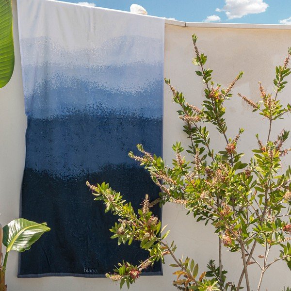 Prosop alb-albastru 70x150 cm Nightfall – Blanc-image-1