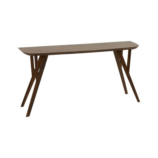 Masă consolă în culoare naturală închisă din lemn de acacia 44x160 cm Quenza – Light & Living