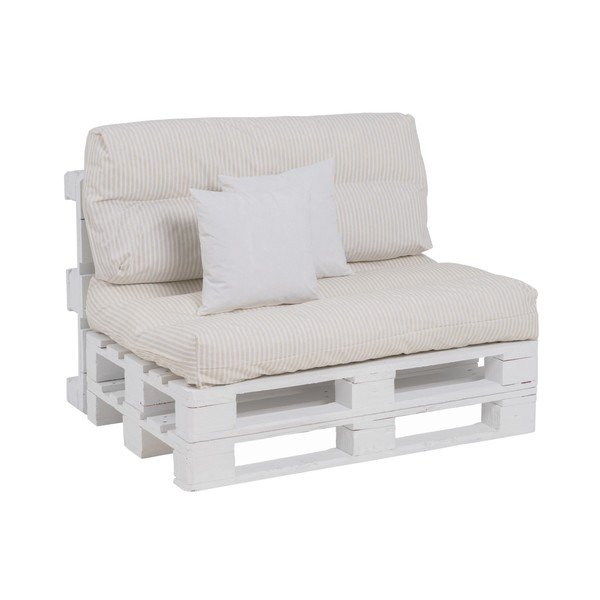 Perne pentru scaune de grădină albe/bej 4 buc. pentru paleți 80x112 cm – Ixia