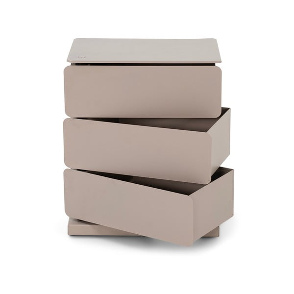 Comodă taupe din metal 37x45x26 cm Joey – Spinder Design-image-3