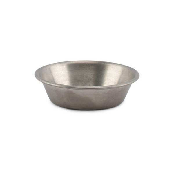 Bol mic argintiu pentru servire din metal 80 ml Serve – BonBistro