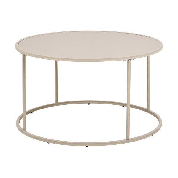 Măsuță de cafea gri rotundă din oțel ø 80 cm Seaford – Actona