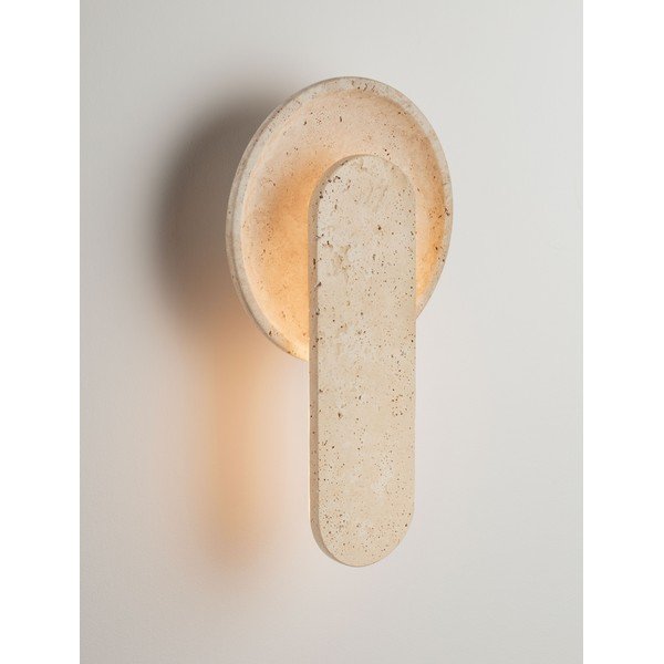 Aplică de perete bej LED din piatră Mavis – Nova Luce-image-1