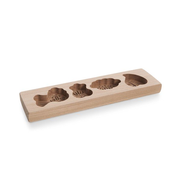 Formă din bambus pentru aluat Bambum Patty, 4 modele