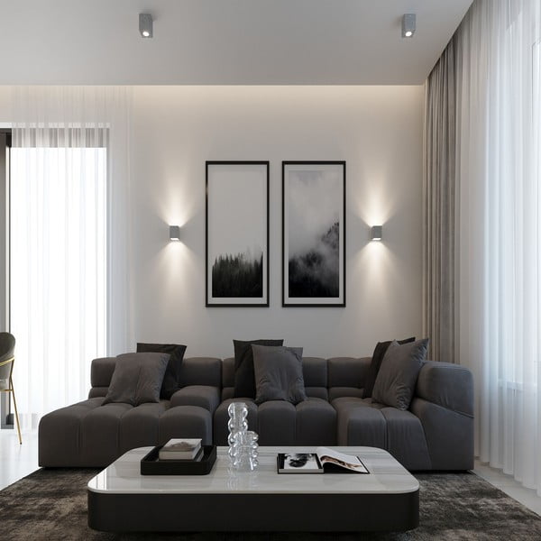 Spot gri 10x10 cm Geo – Sollux-image-1