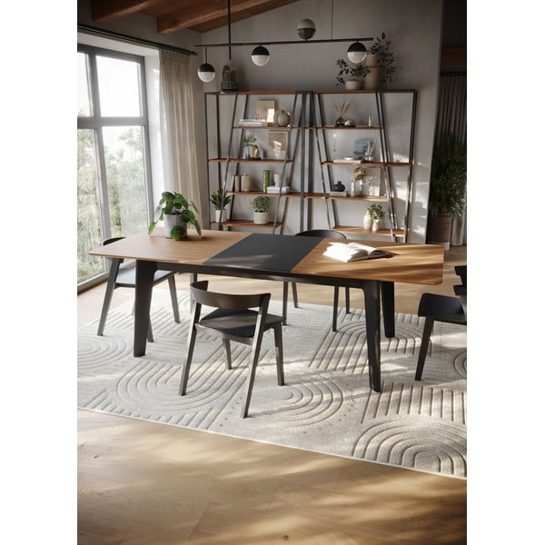 Scaune de dining negre 2 buc. din lemn masiv de fag Sand – TemaHome-image-3