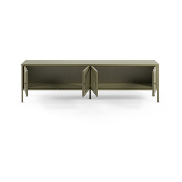Comodă TV verde din metal 160x50x35 cm Fayna – Marckeric-image-3