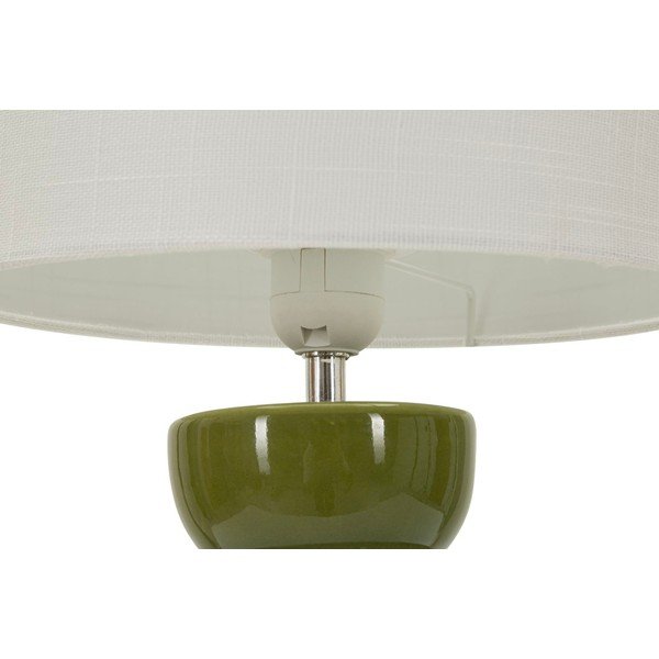 Veioză albă/verde din ceramică cu abajur textil (înălțime 46 cm) Torr – Mauro Ferretti-image-4