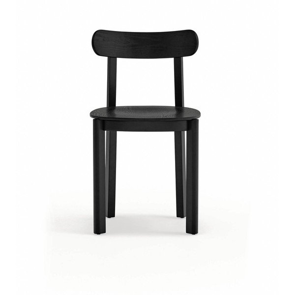 Scaun de dining negru cu aspect de lemn de frasin Nara – Teulat-image-2