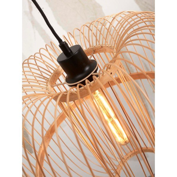 Lampadar în culoare naturală cu abajur din bambus (înălțime 150 cm) Hokkaido – Good&Mojo-image-4