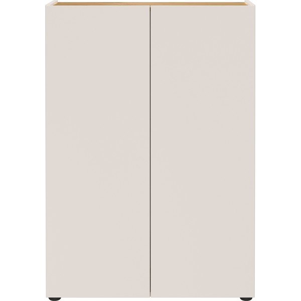 Dulap crem cu aspect de lemn de stejar 74x105x33 cm Alviano – Germania-image-2