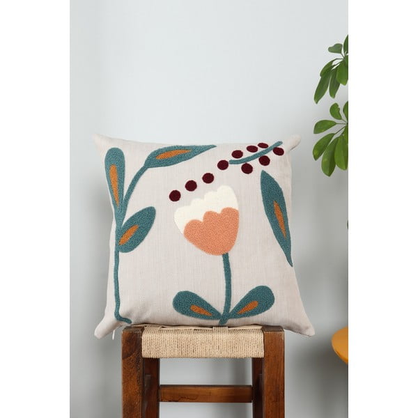 Pernă decorativă din in 43x43 cm Fresya – Mioli Decor-image-1