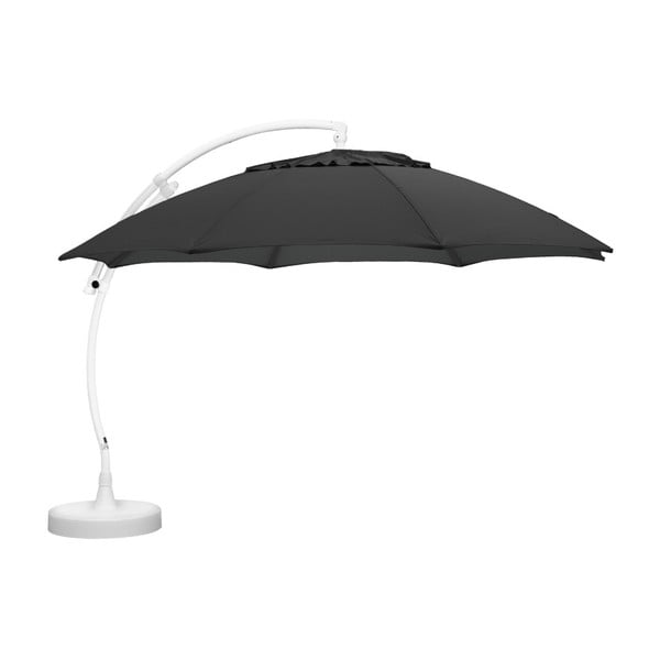 Umbrelă de soare Brafab Easy Sun, ∅ 375 cm, antracit