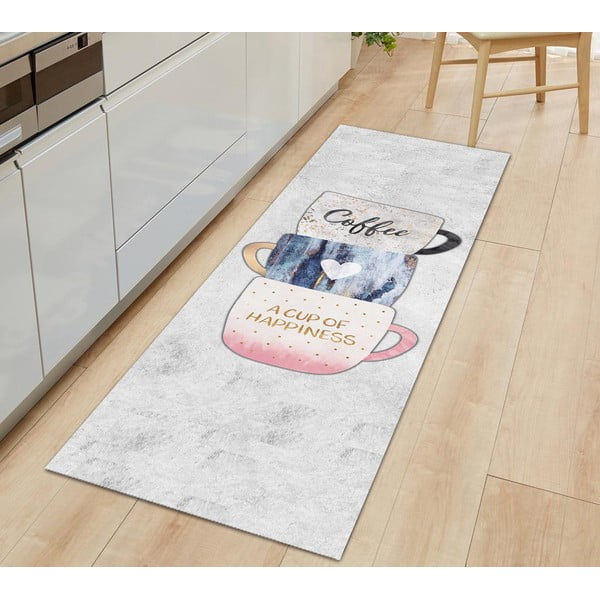 Covor tip traversă lavabil 80x200 cm Coffee – Oyo Concept-image-1