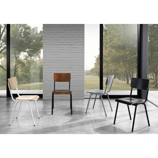 Scaune de dining gri 2 buc. Old School - Tomasucci-image-1