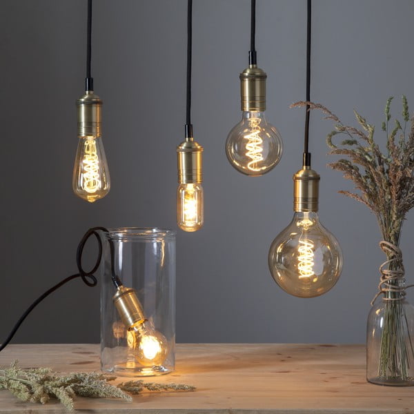 Bec cu filament E27, cu lumină albă caldă cu intensitate reglabilă 3 W Spiral Filament – Star Trading-image-4