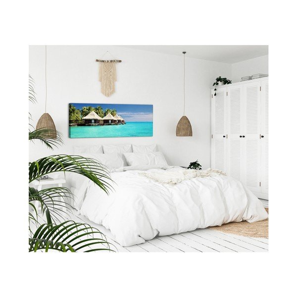 Tablou Styler Canvas Domki, 60 x 150 cm-image-2