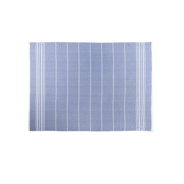 Pătură albastră din bumbac 150x200 cm Solene – Tiseco Home Studio-image-2
