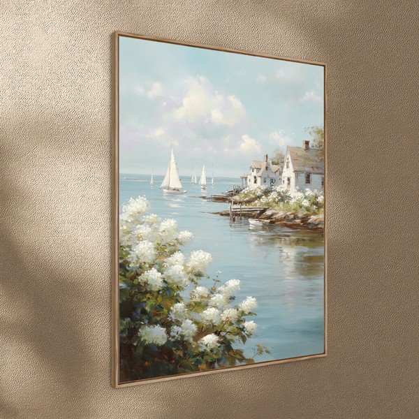 Tablou cu ramă imprimat 60x80 cm Quiet Bay – Styler-image-2