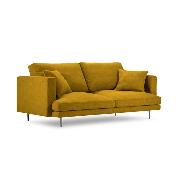 Canapea Milo Casa Piero, galben, 220 cm-image-4