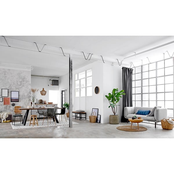 Covor din bumbac Bloomingville Cotton, 200 x 300 cm, gri deschis-image-4