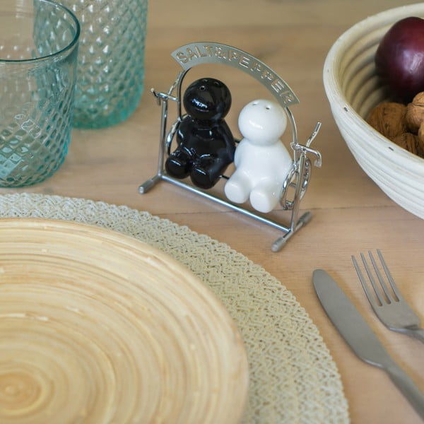 Solniță și piperniță cu suport Salt & Pepper – Balvi-image-1