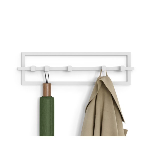 Cuier de perete alb din metal Cubiko – Umbra-image-4