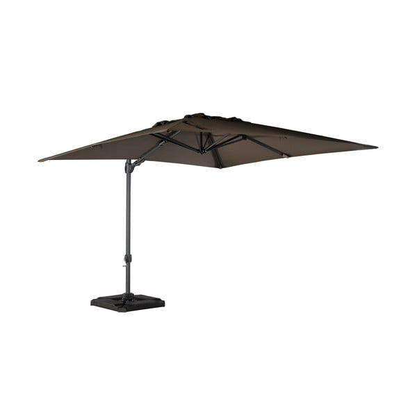 Umbrelă de soare kaki/neagră 300x300 cm Roma – Exotan