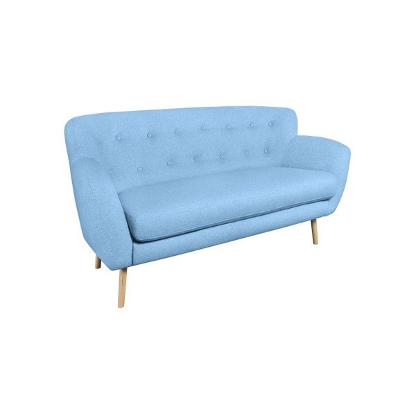Canapea cu 2 locuri Kooko Home Pop, albastru deschis -image-2