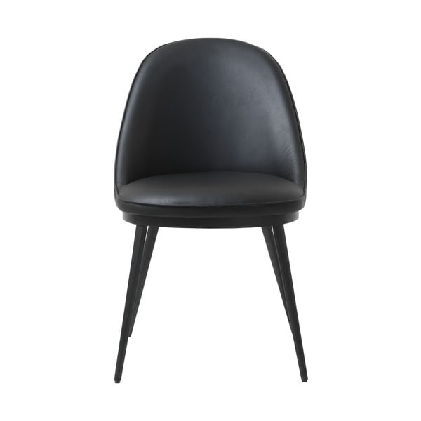 Scaun cu husă din imitație de piele Unique Furniture Gain, negru-image-1